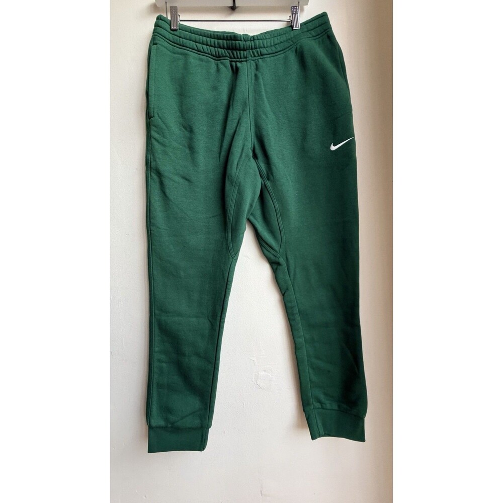 Nike Mens Standard Fit Taper Leg Joggers Sweatpants Green Size L Brand New